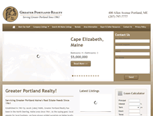 Tablet Screenshot of greaterportlandrealty.com